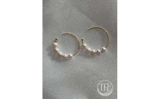 【080-12】養殖場　ベビー5粒フープピアス*