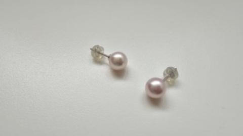 【500-06】ファーストパールに贈る、パウダーピンクのネックレスセット