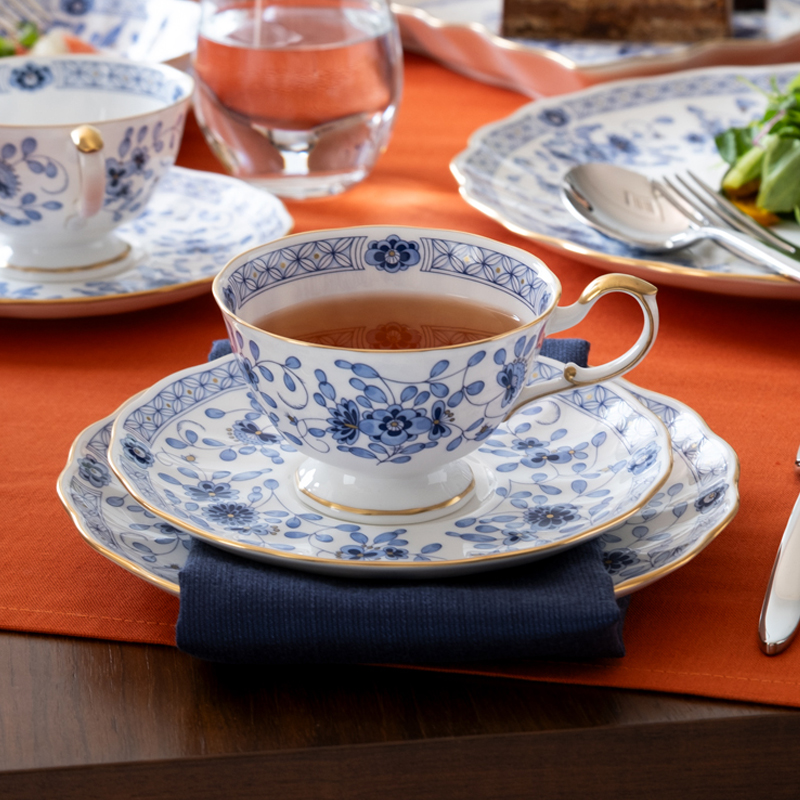 ≪NARUMI≫【ミラノ】1客ティー碗皿* 三重 志摩 伊勢志摩 食器 ティーカップ ティー 紅茶 NARUMI 三重ナルミ ナルミ ボーンチャイナ ミラノ ギフト プレゼント お祝い 祝い 【020-102】