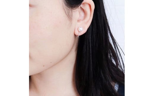 真珠 7.5～8mm イヤリング アクセサリー パール シルバー 伊勢志摩 志摩 ギフト アコヤ真珠 母の日 ホワイトデー クリスマス 入学式 卒業式 成人式 結婚式 / 志摩産 あこや真珠 7.5-8.0ｍｍ 耳が痛くなりにくいイヤリング