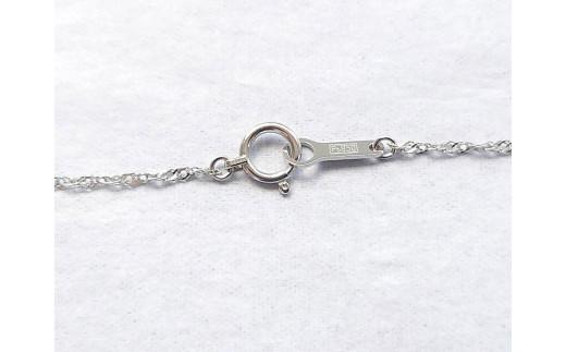 【090-10】上質アコヤ真珠8.5ミリ Pt一粒パールネックレス*