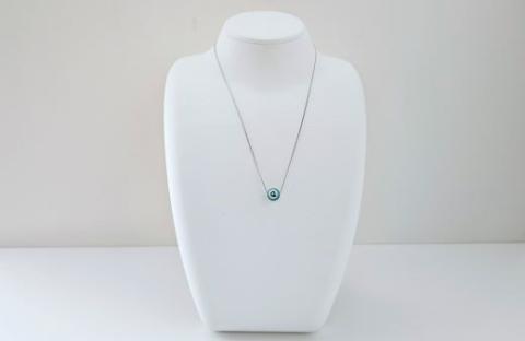 鮮やかなブルーグリーンの輝き、プラチナパールﾍﾟﾝﾀﾞﾝﾄ　/　あこや ペンダント プラチナ 真珠 伊勢志摩 珠数 志摩 アクセサリー ギフト パール 母の日 ホワイトデー クリスマス 入学式 冠婚葬