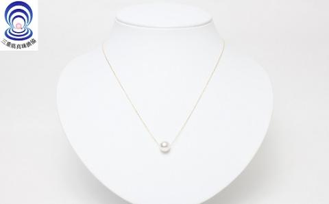 三重ブランド　アコヤ真珠　8.0ﾐﾘ　スルーペンダント（K18YG）