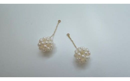プラスワンで楽しむ スイングボールのピアスパーツ / アクセサリー パール あこや 真珠 プレゼント パールピアス 記念日 母の日 ギフト オールシーズン K10