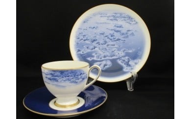 【050-20】≪NARUMI≫【英虞湾】絵皿＆1客碗皿