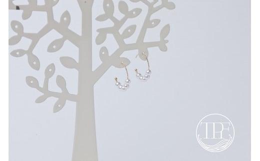 【080-12】養殖場　ベビー5粒フープピアス*