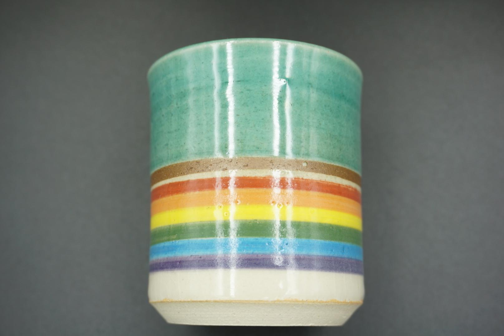 伊賀X焼物 虹焼（湯呑み）