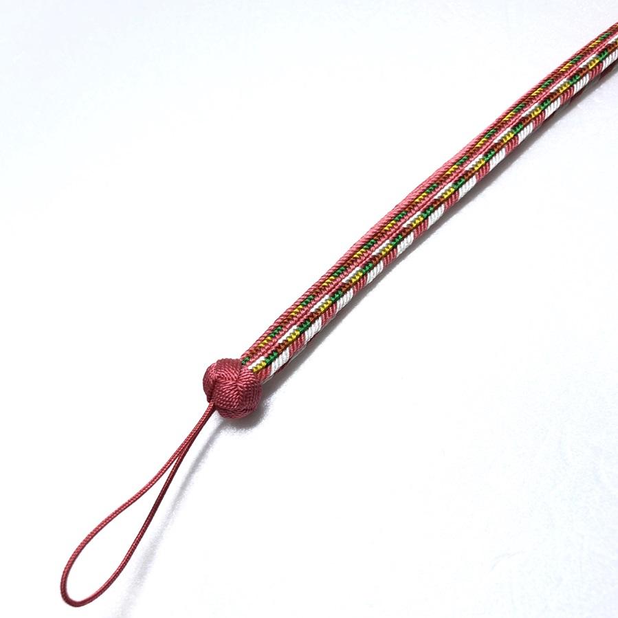 組紐ネックストラップゆるぎ組 矢絣柄１