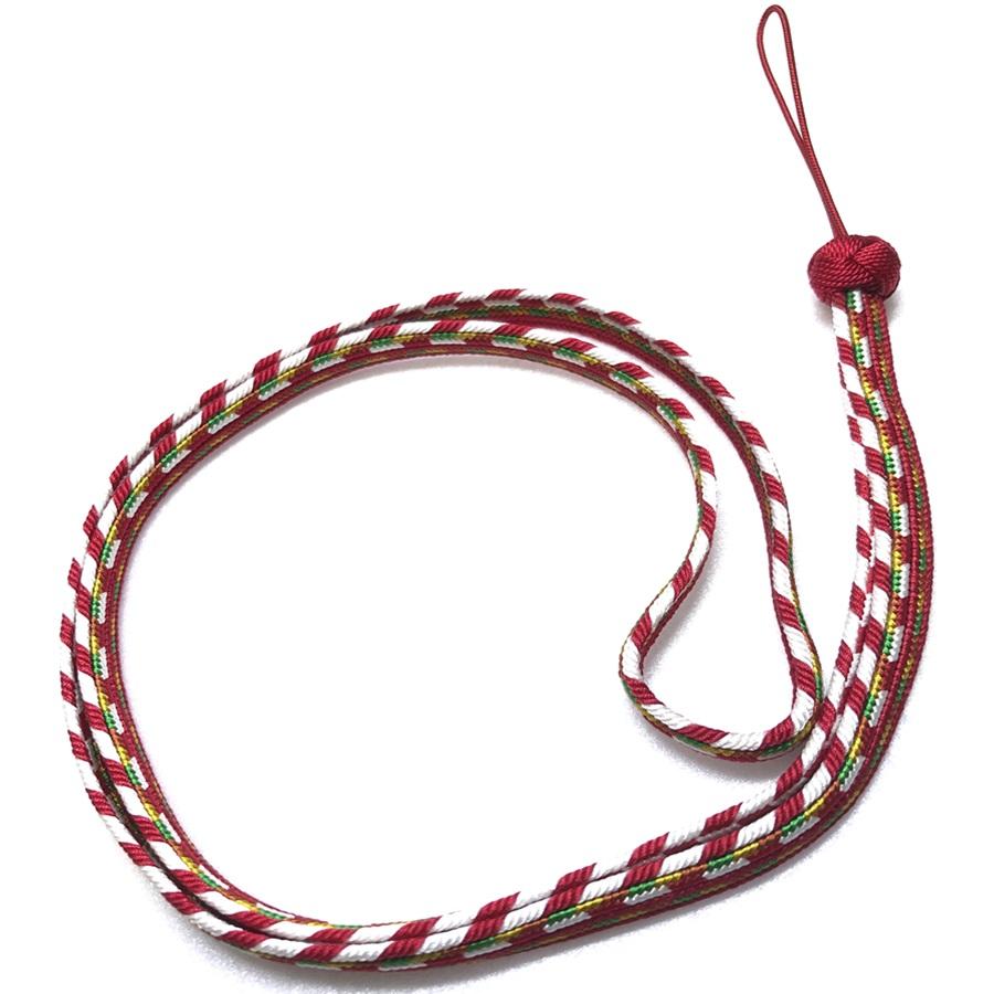 組紐ネックストラップゆるぎ組 矢絣柄２