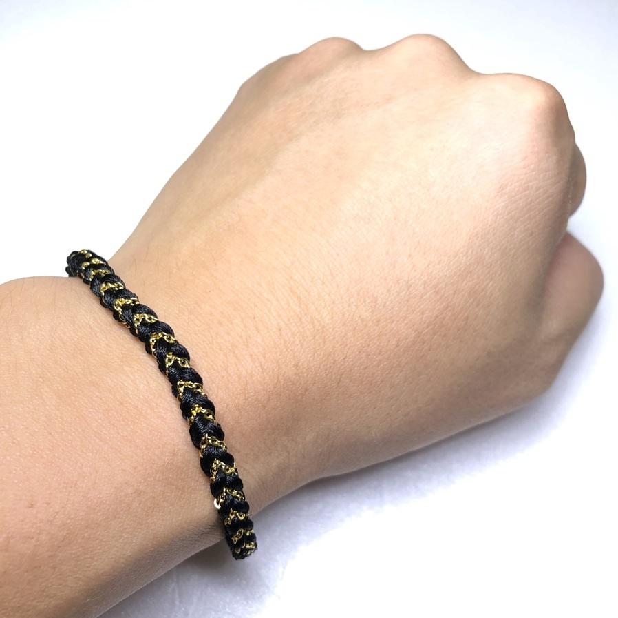 組紐ブレスレット角杉組鎖入１