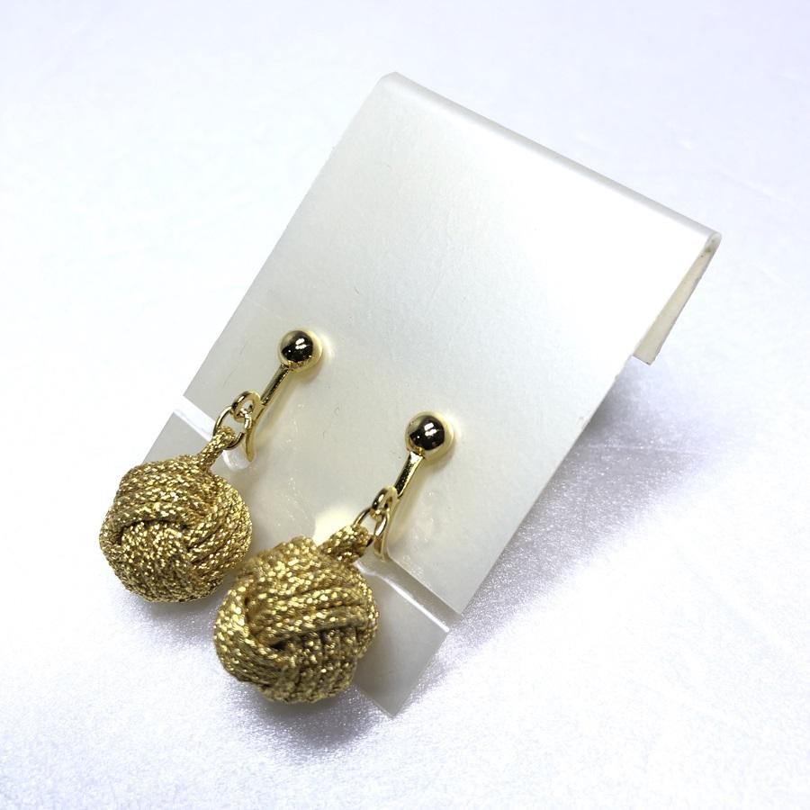 組紐イヤリングモンキー金