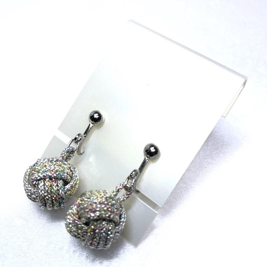 組紐イヤリングモンキー八千代銀