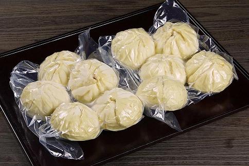 伊賀ブランド認定品★伊賀牛まん×10個　(伊賀牛＆伊賀とよさ豚の冷凍肉まん)