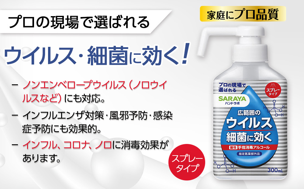 ハンドラボ手指消毒スプレーVH３００ｍｌ×５