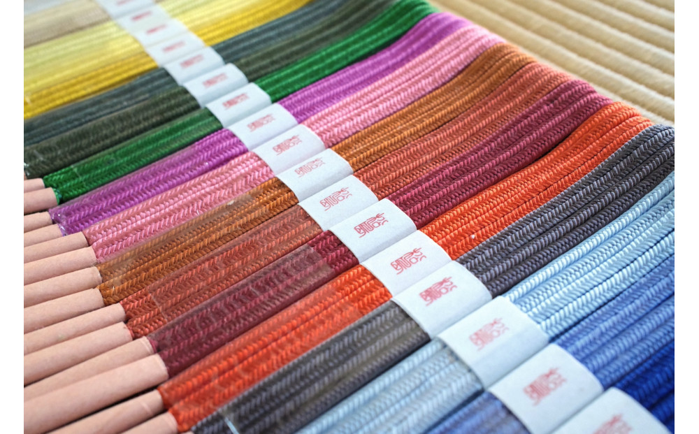  オーダーメイド　帯締め「ゆるぎ」　伊賀くみひも　無地