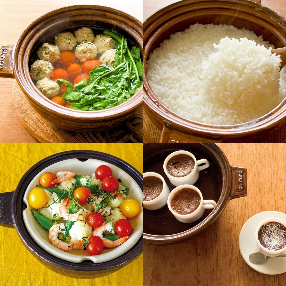 伊賀焼 ビストロ蒸し鍋アメ（大）2～4人用