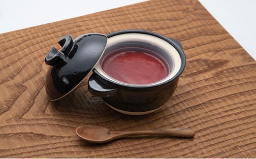 伊賀市 長谷園の土鍋に入った いちごわらび餅「天からの惠み」