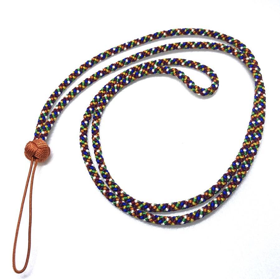 組紐ネックストラップ丸組4