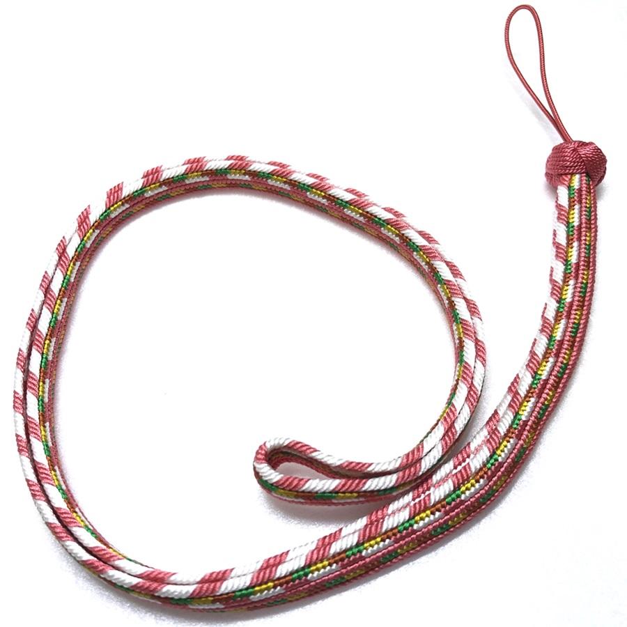 組紐ネックストラップゆるぎ組 矢絣柄１