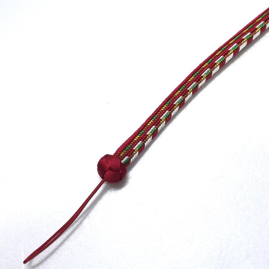 組紐ネックストラップゆるぎ組 矢絣柄２