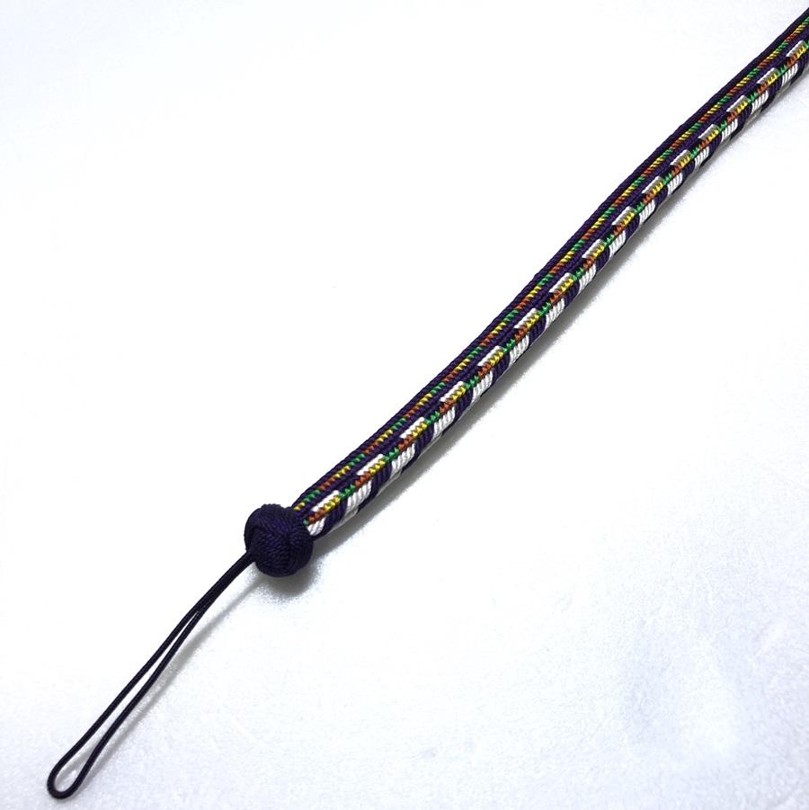 組紐ネックストラップゆるぎ組 矢絣柄４