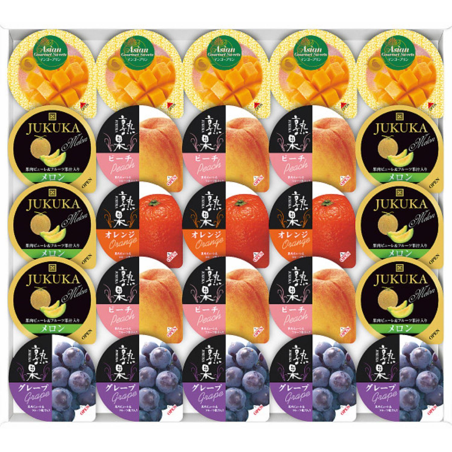 【期間限定7/31まで】金澤兼六製菓　バラエティフルーツゼリーギフト（２５個）