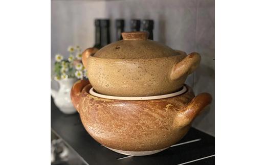 伊賀焼 煮込 土鍋 みそ汁鍋 （大） 3～4人用