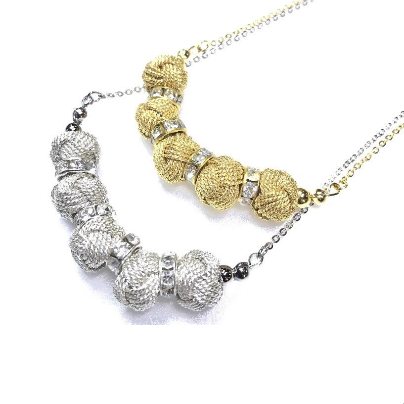 組紐ネックレスミニ小田巻5個金