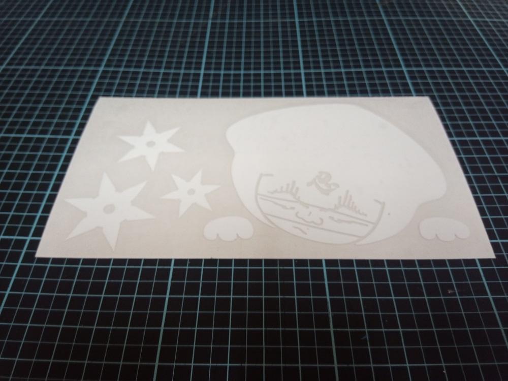 オリジナルステッカー　イとガが忍ぶ「忍」（金色）＆「忍者」計6枚セット