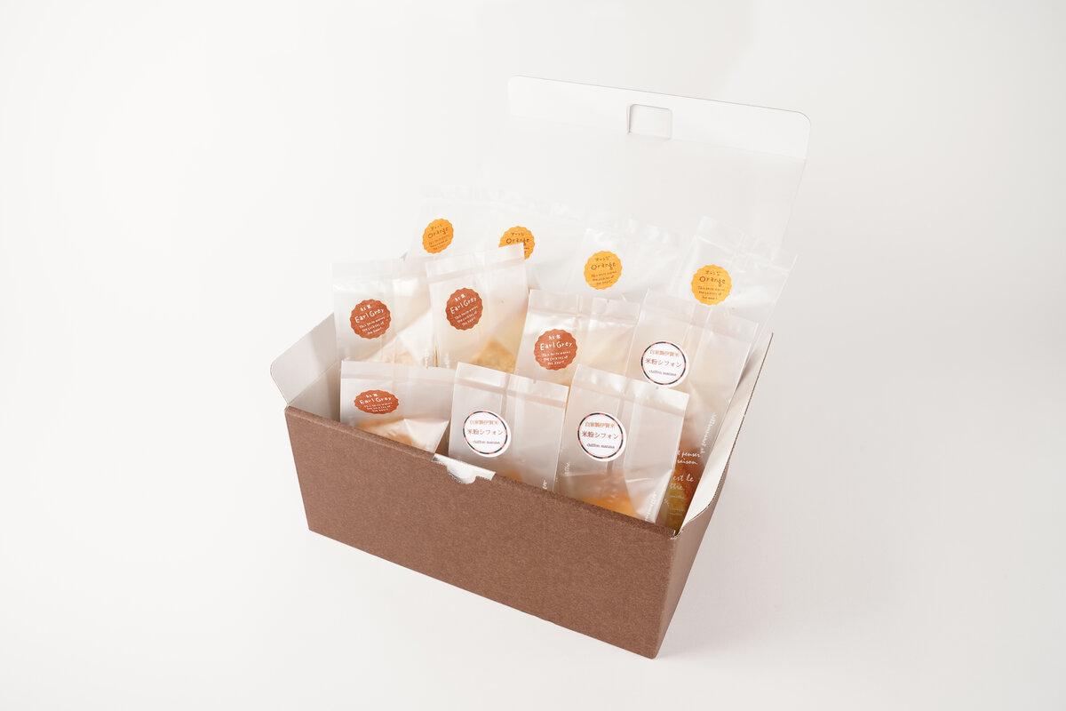 伊賀米コシヒカリ米粉シフォンケーキとシフォンケーキ 11個アソート詰合せ（おまかせ）