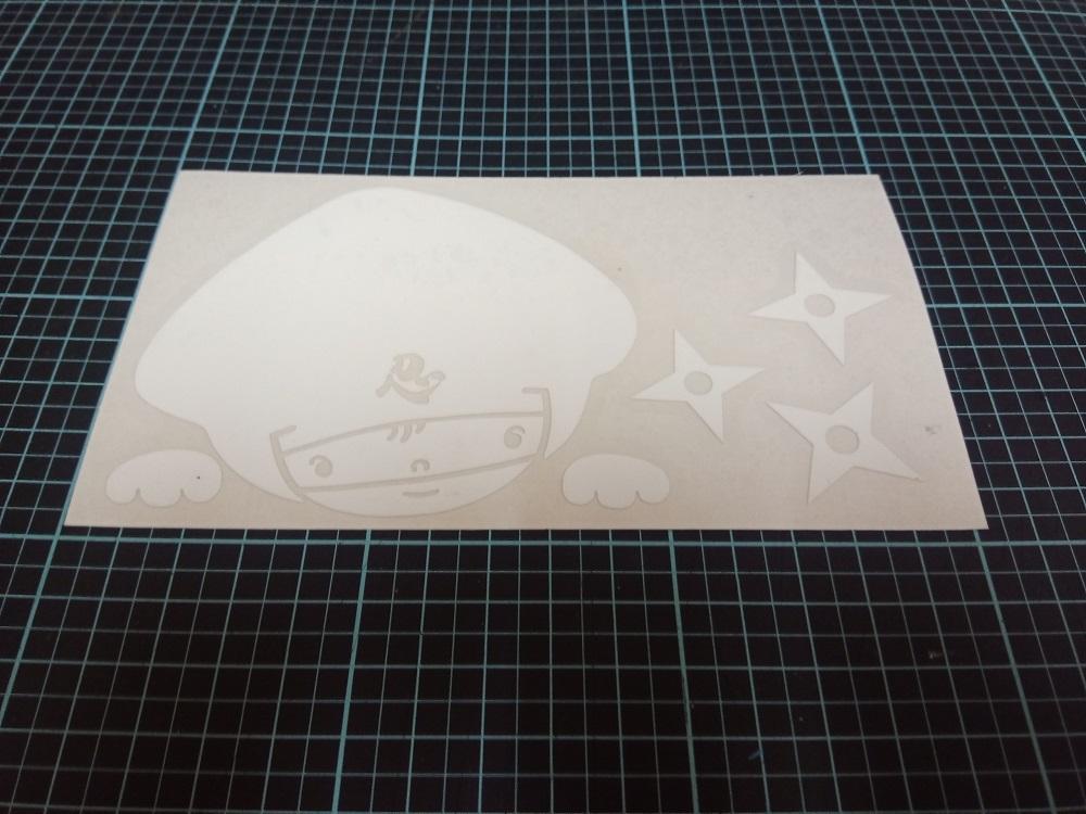 オリジナルステッカー　イとガが忍ぶ「忍」（金色）＆「忍者」計6枚セット