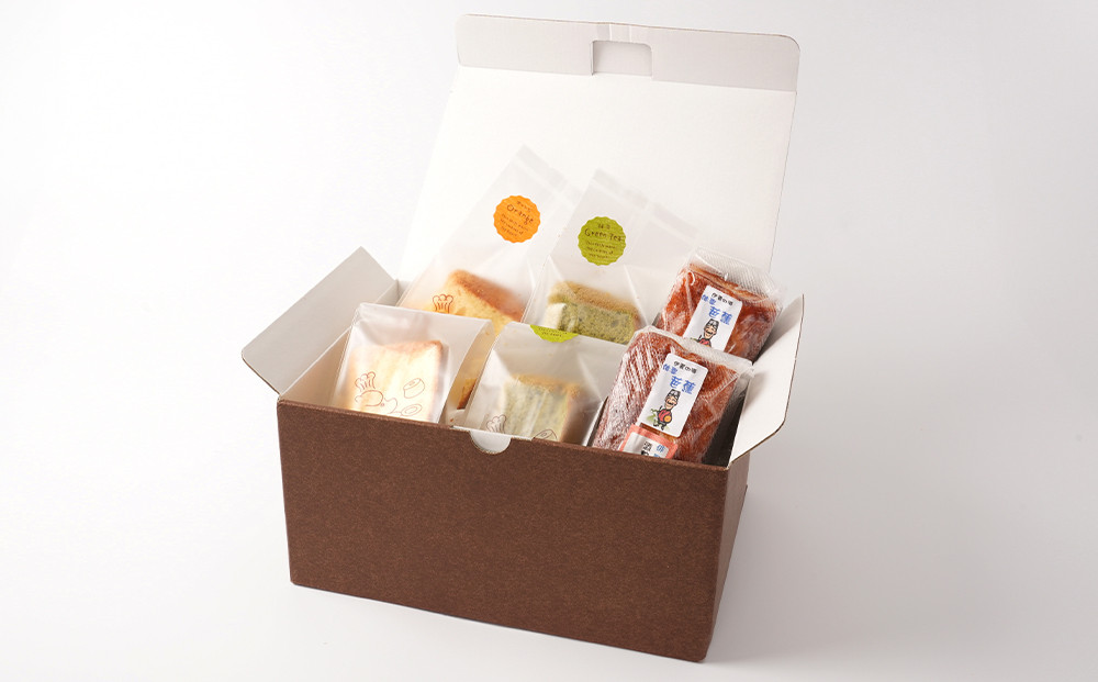 シフォンケーキと伊賀の銘酒 芭蕉酒粕パウンドケーキの詰合せ