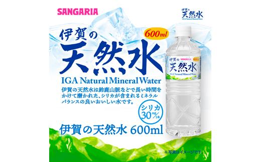サンガリア伊賀の天然水 (600ml×2ケース）