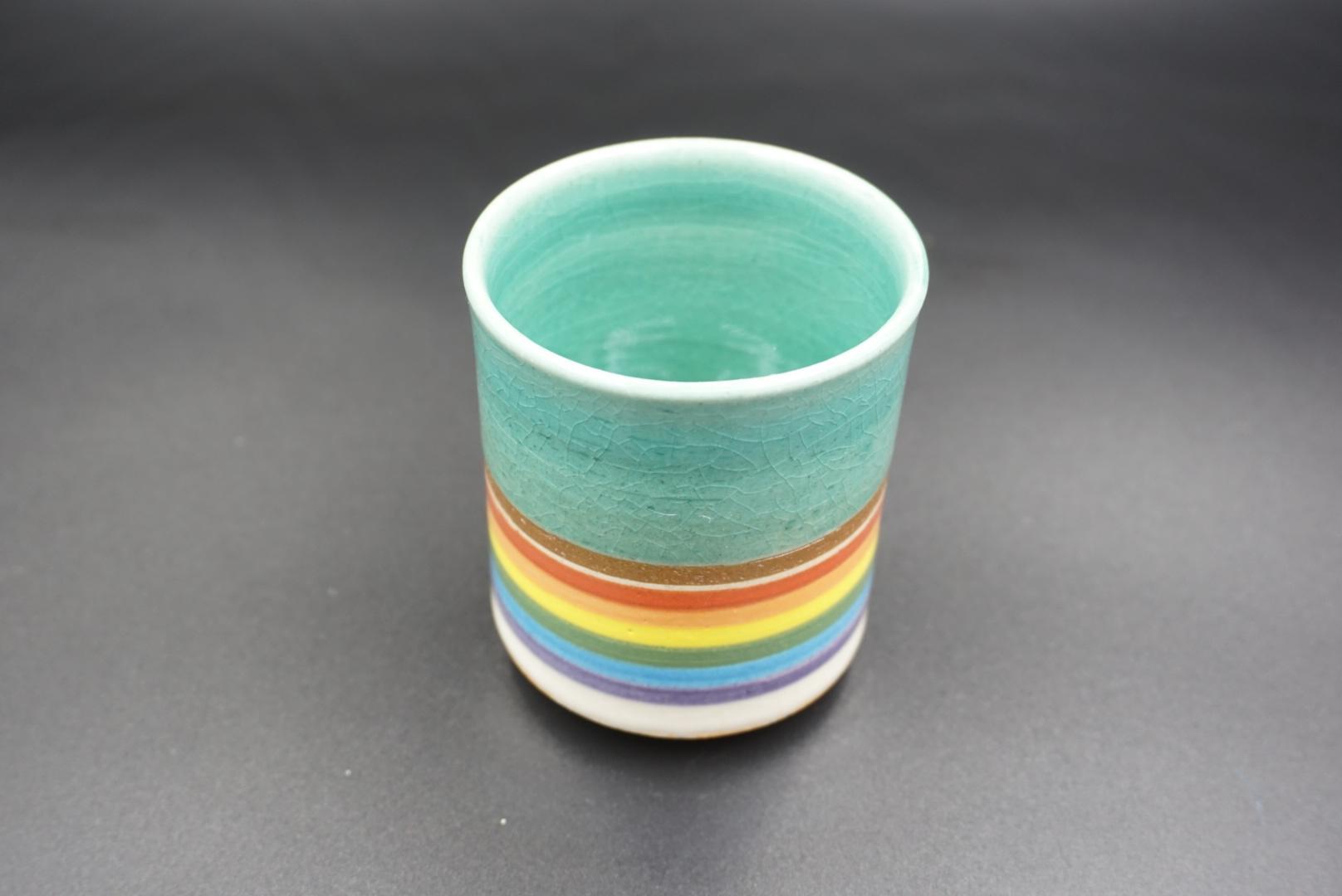 伊賀X焼物 虹焼（湯呑み）