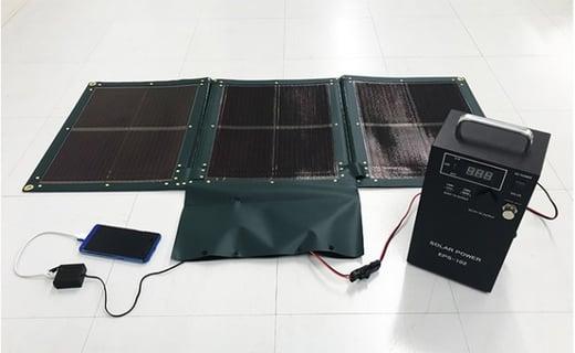 折り畳み式ソーラーパネルと蓄電池【picoGrid+】