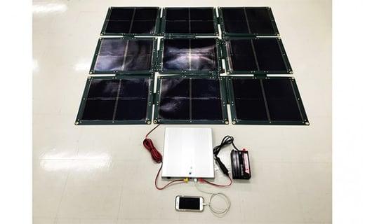 折り畳み式ソーラーパネルと蓄電池【nanoGrid】