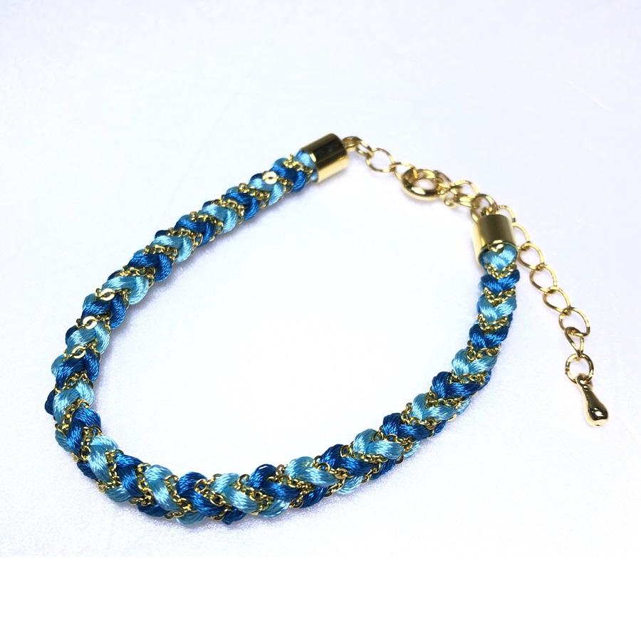 組紐ブレスレット角杉組鎖入３