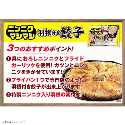 【ふるさと納税】 ニンニクマシマシ羽根つき餃子156g×6パック 計0.936kg 飲茶 おつまみ【配送不可地域：離島】