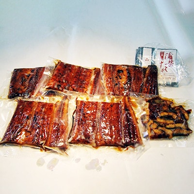 「2024年6月発送」木曽岬産「木曽三川うなぎ」うなぎ蒲焼5枚(各100g)+おまけ(60g)付【配送不可地域：離島】