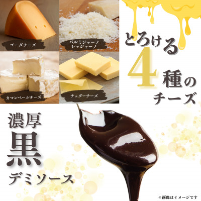 【2ヵ月毎定期便】デミグラスソースのチーズハンバーグ20個入 計1.9kg|冷凍小分日本ハム全3回【配送不可地域：離島】