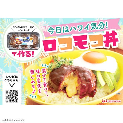 【ふるさと納税】 濃厚とろける4種チーズのハンバーグ3個入り×12パック  計36個 使い切り 小分【配送不可地域：離島】