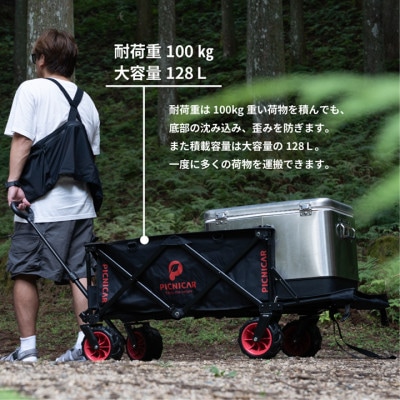 アウトドアワゴン ピクニCAR BLACK×RED