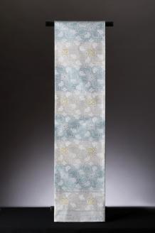 SG-08　御山杉染め　袋帯　葡萄唐草二釜文　「お仕立（帯芯付き）」