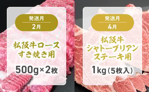 松阪牛 定期便 5回 計5kg スペシャル(ゴールド) 偶数月 隔月 国産牛 和牛 ブランド牛 JGAP家畜・畜産物 農場HACCP認証農場 牛肉 肉 高級 人気 おすすめ 神戸牛 近江牛 に並ぶ 日本三大和牛 松阪 松坂牛 松坂 ロース すき焼き シャトーブリアン ステーキ サーロイン 焼肉 しゃぶしゃぶ 三重県 多気町 SS-50