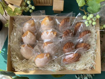 GF-11　多気町産柿のマドレーヌとみかんのジャムケーキ