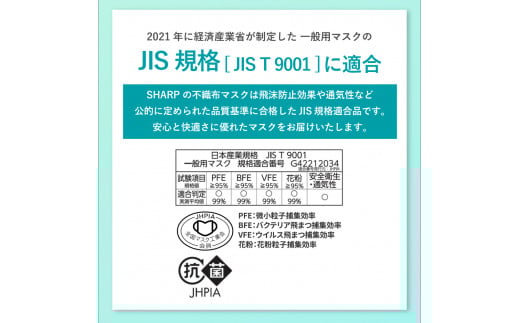 SH-22 シャープ製不織布マスク 抗菌タイプ ふつうサイズ プリーツ型 30枚入 12箱 【MA-R230】 年中ずっと安心マスク12ヶ月分