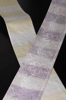 SG-07　御山杉染め　袋帯　花喰鳥葡萄唐草文　「お仕立（帯芯付き）」