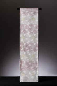 SG-08　御山杉染め　袋帯　葡萄唐草二釜文　「お仕立（帯芯付き）」