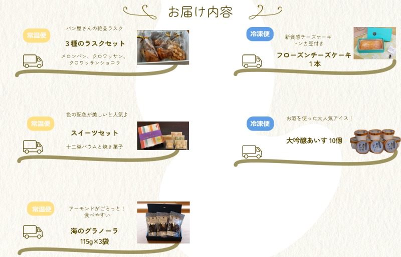 明和町 おすすめ スイーツ 定期便（全５回）ふるさと ふるさと納税 人気 お菓子 洋菓子 おやつ スイーツ 定期便 おすすめ セレクト グラノーラ チーズケーキ ラスク フローズン あいす アイス 酒 バウム 焼き菓子 焼菓子 セット 詰め合わせ ご褒美