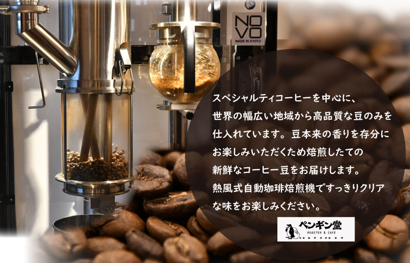 新年からのコーヒー 定期便 （１月～３月限定） ペンギン堂 人気 オリジナル ブレンド コーヒー 珈琲 焙煎 自家焙煎 COFFEE おすすめ 飲みやすい 香り オフィス キャンプ おうち時間 送料無料